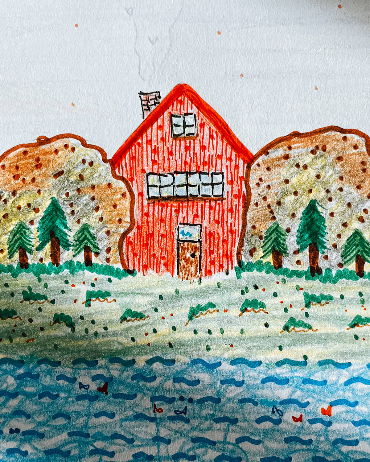 zwischen den Felsen das rote Glück