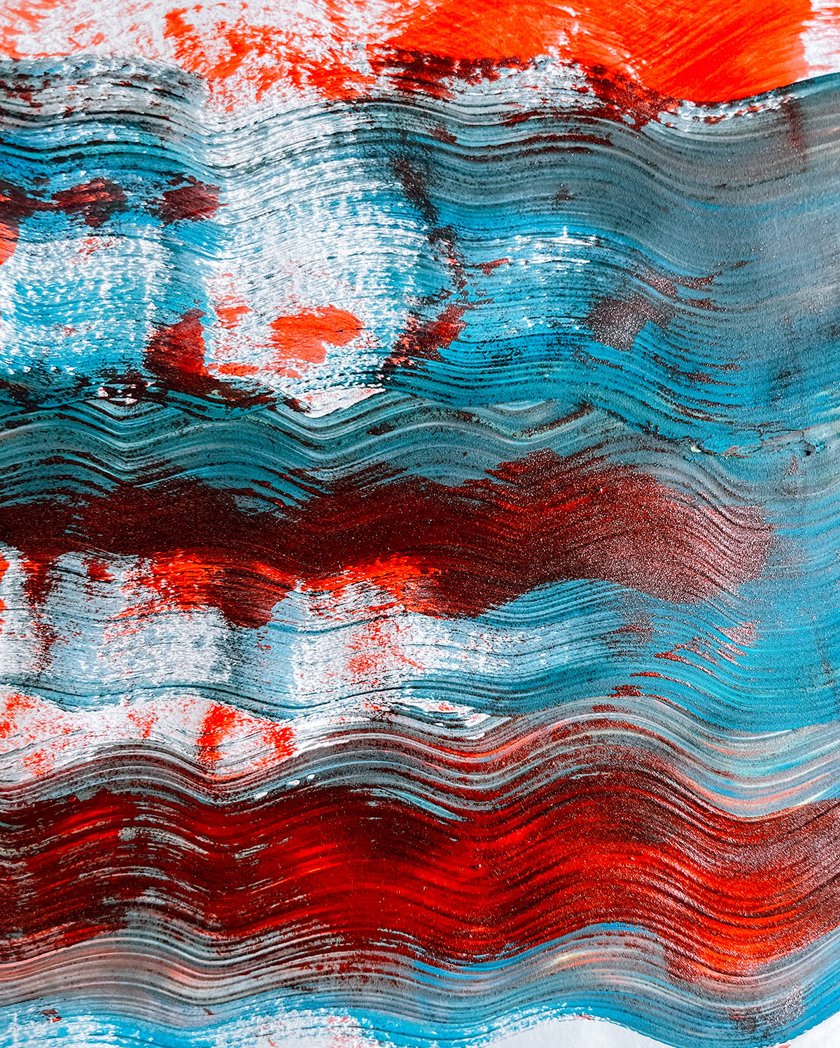 Anfang und Ende in Rot und Blau