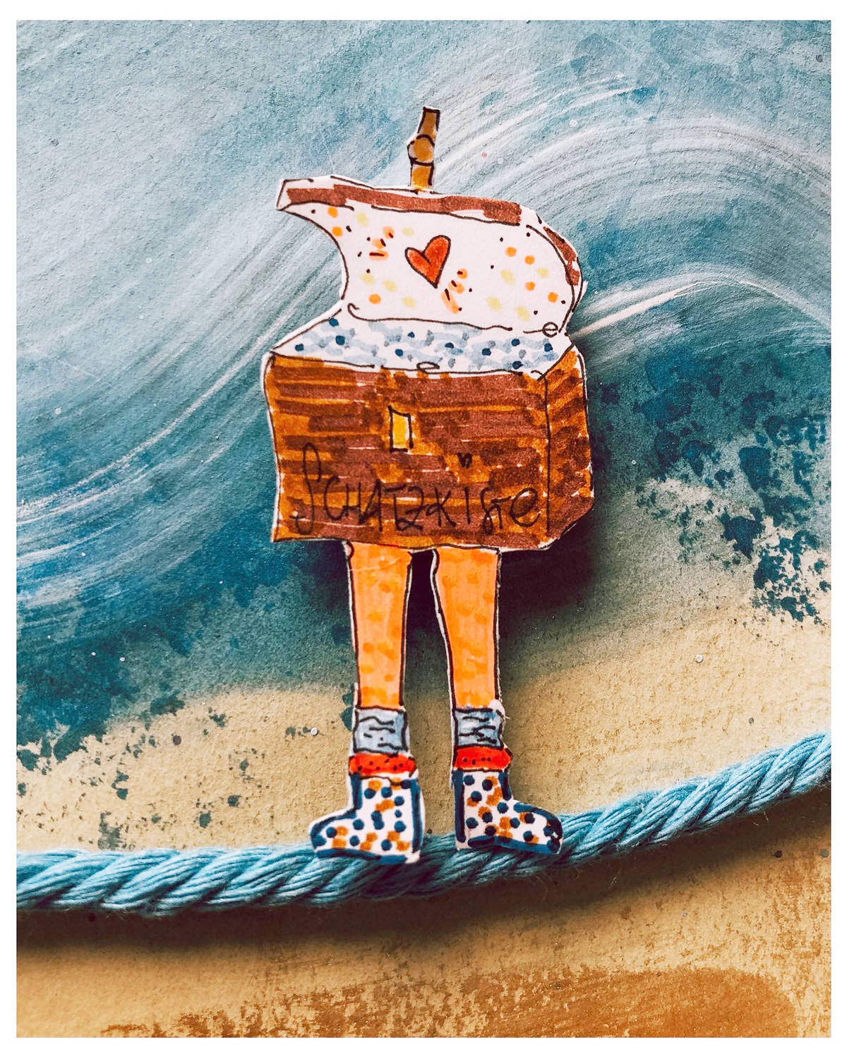 alles was Beine hat Schatzkiste tanzt auf Seil